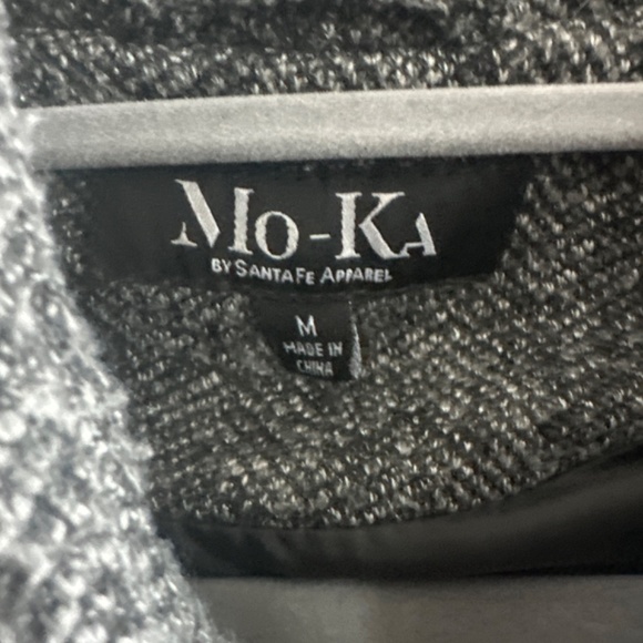 Layered Hooded Leather Jacket - Picture 3 of 4